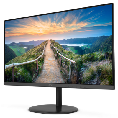 Монiтор TFT AOC 23.8" Q24V4EA IPS QHD 75Hz HDMI DP MM Black