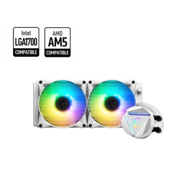 Система охолодження для комп’ютерного процесора MULTI SOCKET WHITE MAG CORELIQUID 240R V2 WH MSI