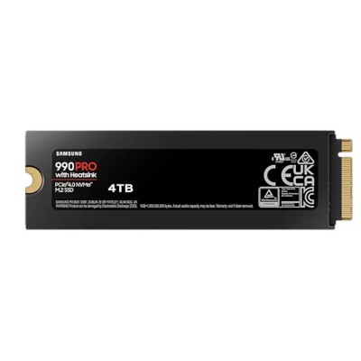 Твердотільний запам’ятовувальний пристрій накопичувач (SSD) G4 M.2 NVME 4TB W/HS 990 PRO MZ-V9P4T0CW SAMSUNG