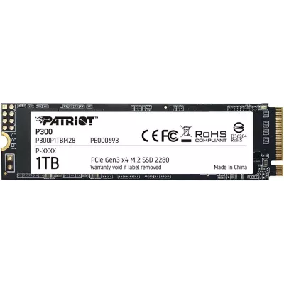 Твердотільний запам’ятовувальний пристрій накопичувач (SSD) M.2 2280 1TB P300 P300P1TBM28 PATRIOT