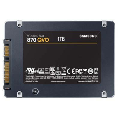 Твердотільний запам’ятовувальний пристрій накопичувач (SSD) SATA2.5" 1TB 6GB/S 870 QVO MZ-77Q1T0BW SAMSUNG