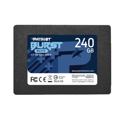 Твердотільний запам’ятовувальний пристрій накопичувач (SSD) SATA2.5" 240GB BURST E PBE240GS25SSDR PATRIOT