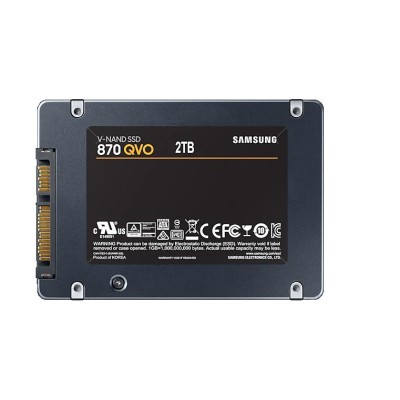 Твердотільний запам’ятовувальний пристрій накопичувач (SSD) SATA2.5" 2TB 6GB/S 870 QVO MZ-77Q2T0BW SAMSUNG