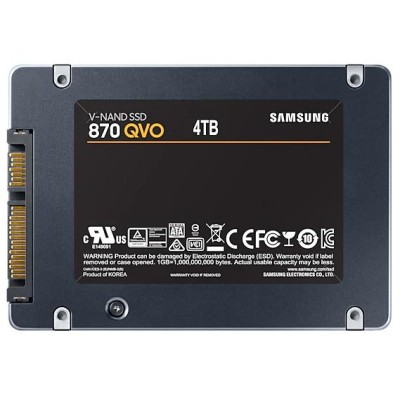 Твердотільний запам’ятовувальний пристрій накопичувач (SSD) SATA2.5" 4TB 6GB/S 870 QVO MZ-77Q4T0BW SAMSUNG