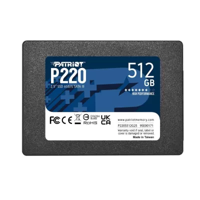 Твердотільний запам’ятовувальний пристрій накопичувач (SSD) SATA2.5" 512GB P220 P220S512G25 PATRIOT