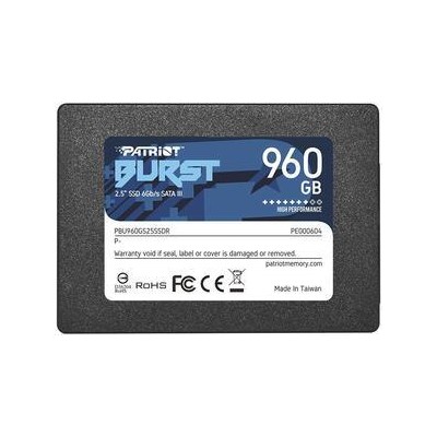 Твердотільний запам’ятовувальний пристрій накопичувач (SSD) SATA2.5" 960GB BURST E PBE960GS25SSDR PATRIOT