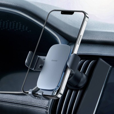 Автомобільний тримач Baseus Metal Age 2 Gravity Air Outlet Car Mount SUJS000013 dark gray