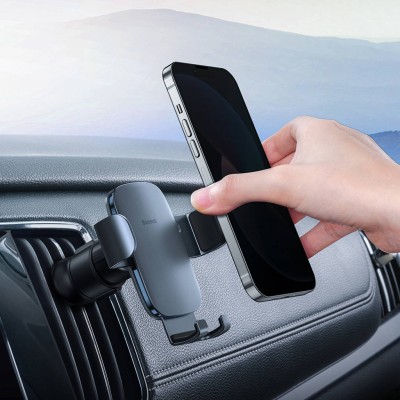 Автомобільний тримач Baseus Metal Age 2 Gravity Air Outlet Car Mount SUJS000013 dark gray