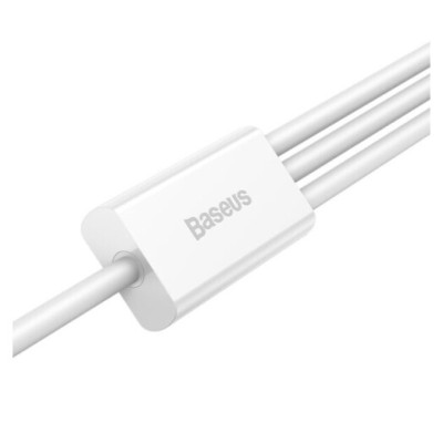 Кабель Baseus Superior Series USB To M + L + C 3.5 A 1.5 М (CAMLTYS-02) White