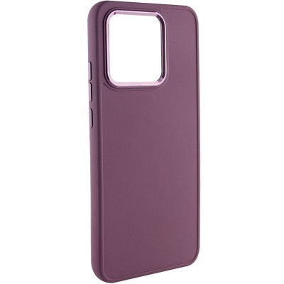 TPU чохол Bonbon Metal Style для Xiaomi Redmi 13C / Poco C65 Бордовий / Plum