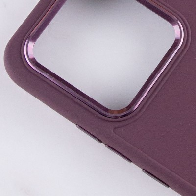 TPU чохол Bonbon Metal Style для Xiaomi Redmi 13C / Poco C65 Бордовий / Plum
