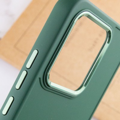 TPU чохол Bonbon Metal Style для Xiaomi Redmi Note 13 Pro 4G / Poco M6 Pro 4G Зелений / Pine green