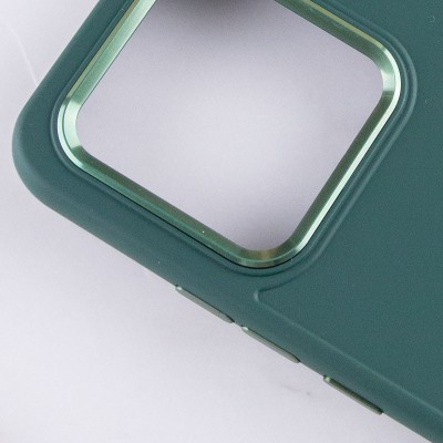 TPU чохол Bonbon Metal Style для Xiaomi Redmi Note 13 Pro 4G / Poco M6 Pro 4G Зелений / Pine green
