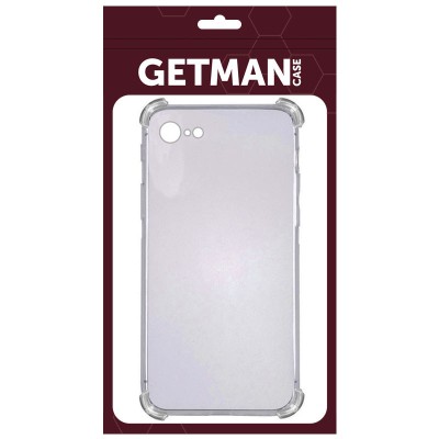 TPU чохол GETMAN Ease logo посилені кути Full Camera для Apple iPhone 6/6s (4.7") Сірий (прозорий)