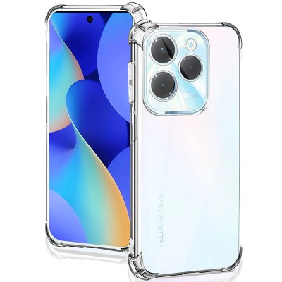 TPU чохол GETMAN Ease logo посилені кути Full Camera для Infinix Hot 40i / Spark Go 2024 / Spark 20 Безбарвний (прозорий)