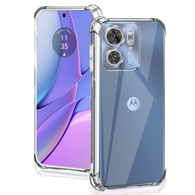 TPU чохол GETMAN Ease logo посилені кути Full Camera для Motorola Edge 40 Безбарвний (прозорий)