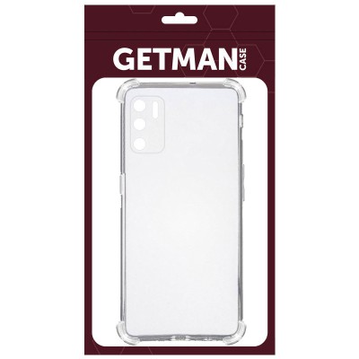 TPU чохол GETMAN Ease logo посилені кути Full Camera для Oppo A16s / A16 / A54s Безбарвний (прозорий)