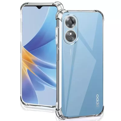 TPU чохол GETMAN Ease logo посилені кути Full Camera для Oppo A98 Безбарвний (прозорий)