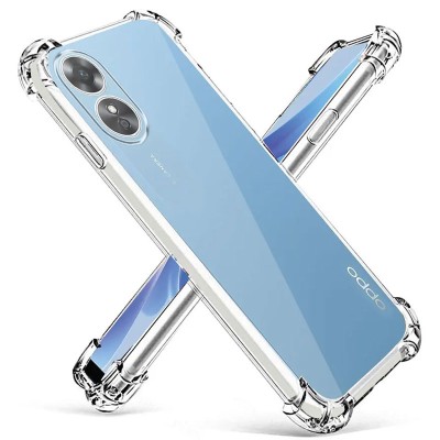TPU чохол GETMAN Ease logo посилені кути Full Camera для Oppo A98 Безбарвний (прозорий)