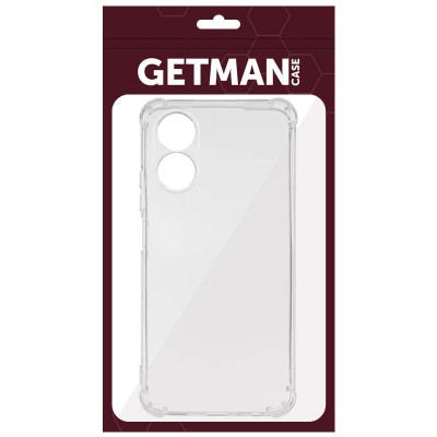 TPU чохол GETMAN Ease logo посилені кути Full Camera для Oppo A98 Безбарвний (прозорий)