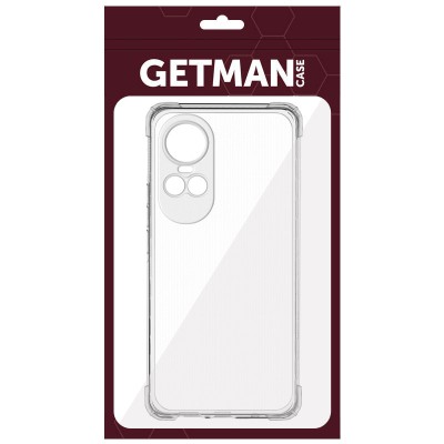 TPU чохол GETMAN Ease logo посилені кути Full Camera для Oppo Reno 10 / 10 Pro Безбарвний (прозорий)