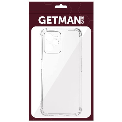 TPU чохол GETMAN Ease logo посилені кути Full Camera для Realme C35 Безбарвний (прозорий)