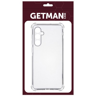 TPU чохол GETMAN Ease logo посилені кути Full Camera для Samsung Galaxy A35 Безбарвний (прозорий)