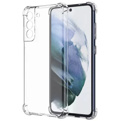 TPU чохол GETMAN Ease logo посилені кути Full Camera для Samsung Galaxy S21 FE Безбарвний (прозорий)