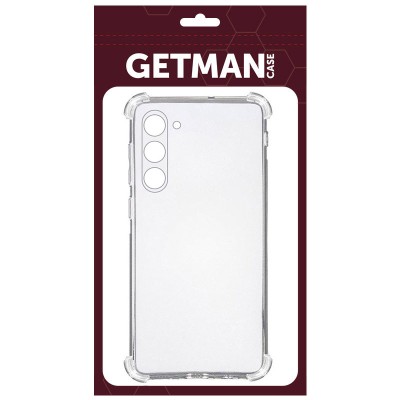 TPU чохол GETMAN Ease logo посилені кути Full Camera для Samsung Galaxy S23+ Безбарвний (прозорий)