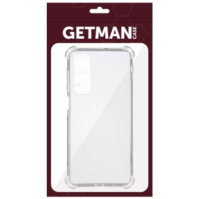 TPU чохол GETMAN Ease logo посилені кути Full Camera для Vivo iQOO Z3 Безбарвний (прозорий)