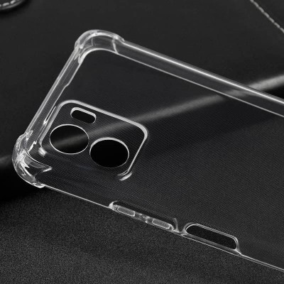 TPU чохол GETMAN Ease logo посилені кути Full Camera для Vivo Y15s Безбарвний (прозорий)