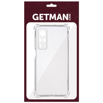 TPU чохол GETMAN Ease logo посилені кути Full Camera для Vivo Y53s Безбарвний (прозорий)