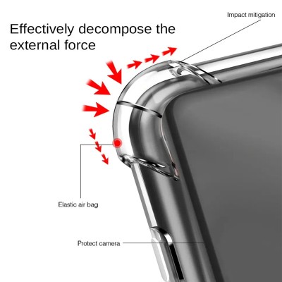 TPU чохол GETMAN Ease logo посилені кути Full Camera для Xiaomi 13T / 13T Pro Безбарвний (прозорий)