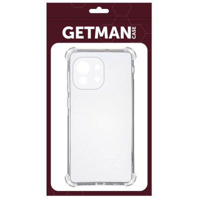 TPU чохол GETMAN Ease logo посилені кути Full Camera для Xiaomi Mi 11 Безбарвний (прозорий)