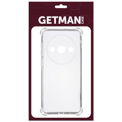 TPU чохол GETMAN Ease logo посилені кути Full Camera для Xiaomi Redmi A3 Безбарвний (прозорий)