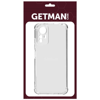TPU чохол GETMAN Ease logo посилені кути Full Camera для Xiaomi Redmi Note 12S Безбарвний (прозорий)