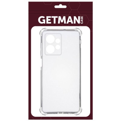 TPU чохол GETMAN Ease logo посилені кути Full Camera для Xiaomi Redmi Note 13 4G Безбарвний (прозорий)
