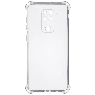 TPU чохол GETMAN Ease logo посилені кути Full Camera для Xiaomi Redmi Note 9 / Redmi 10X Безбарвний (прозорий)