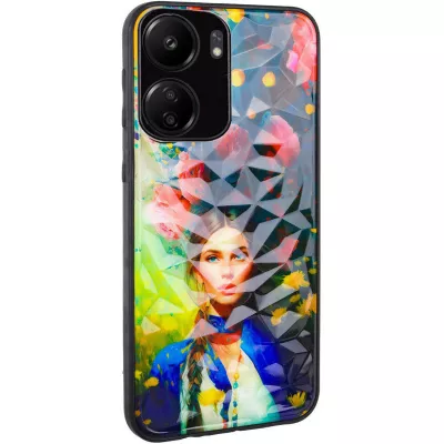 TPU+PC чохол Prisma Ladies для Xiaomi Redmi 13C / Poco C65 Peonies