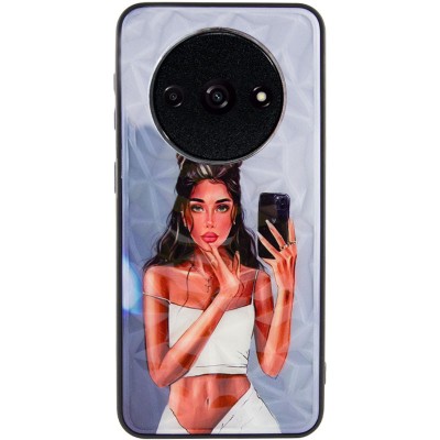 TPU+PC чохол Prisma Ladies для Xiaomi Redmi A3 Black in White