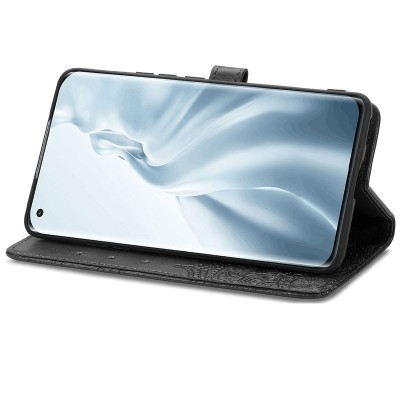 Кожаный чехол (книжка) Art Case с визитницей для Xiaomi Mi 11 Lite Черный