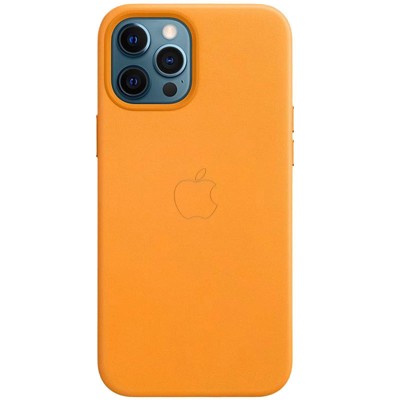 Кожаный чехол Leather Case (AAA) with MagSafe and Animation для Apple iPhone 12 Pro Max (6.7") California Poppy Кожаный чехол Leather Case (AAA) with MagSafe and Animation для Apple iPhone 12 Pro Max (6.7") California Poppy