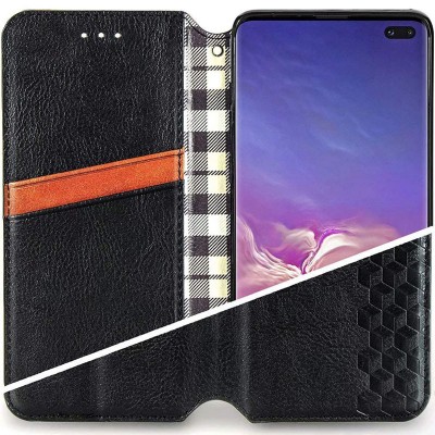 Кожаный чехол книжка GETMAN Cubic (PU) для Oppo A53 5G / A73 5G Черный