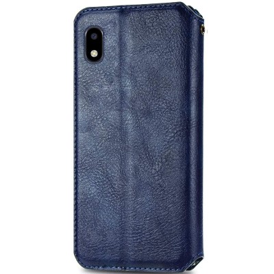 Кожаный чехол книжка GETMAN Cubic (PU) для ZTE Blade A3 (2020) Синий