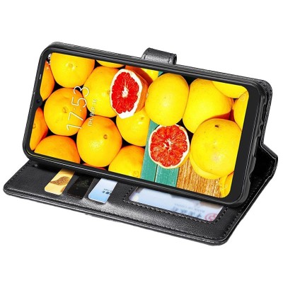 Кожаный чехол книжка GETMAN Gallant (PU) для TECNO POP 4 Pro Черный