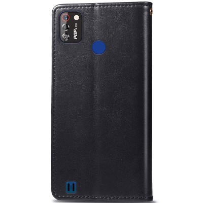 Кожаный чехол книжка GETMAN Gallant (PU) для TECNO POP 4 Pro Черный