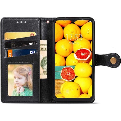 Кожаный чехол книжка GETMAN Gallant (PU) для TECNO POP 4 Pro Черный