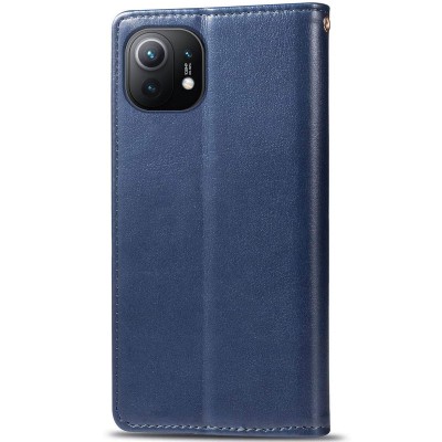 Шкіряний чохол книжка GETMAN Gallant (PU) для Xiaomi Mi 11 Синій