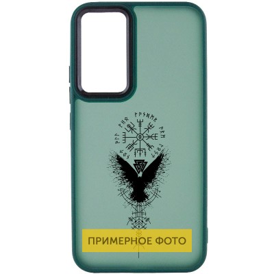 Накладка Oprint Скандинавія Black для Motorola Moto G54 Green / Крила