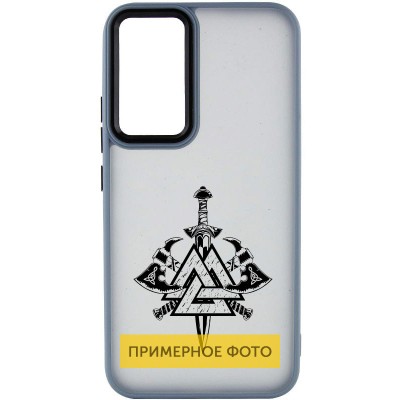Накладка Oprint Скандинавія Black для Oppo A57s / A77s Sierra Blue / Меч